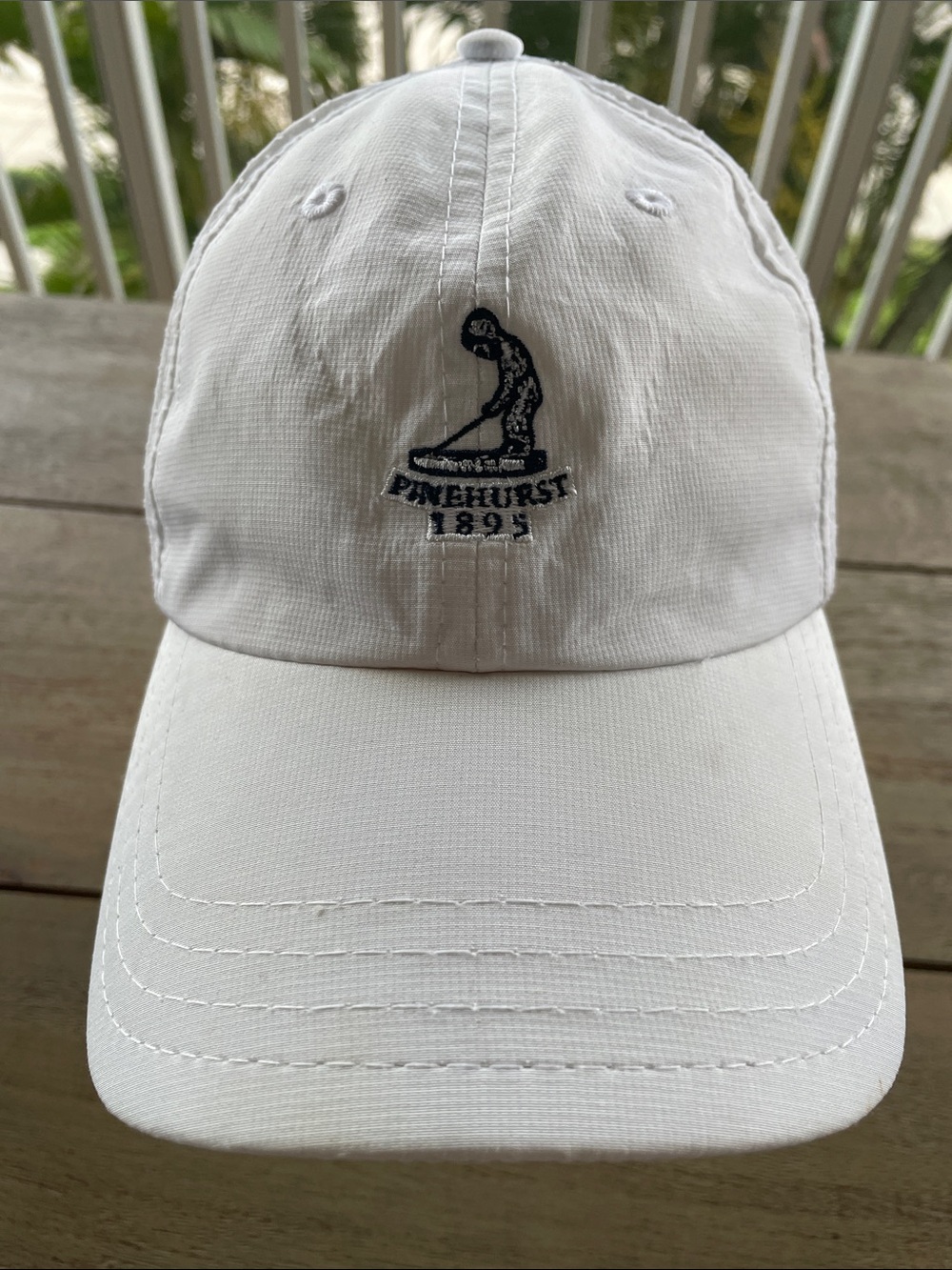 White PINEHURST 1895 Embroidered Golf Cap